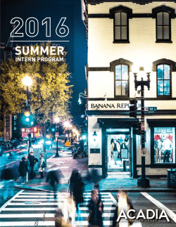 summer - Acadia Realty Trust