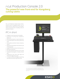 i-cut Production Console 2.0