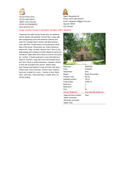 Large country house in peaceful location with 1 hectare