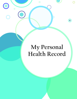 My Personal Health Record - Edmonton Down Syndrome Society