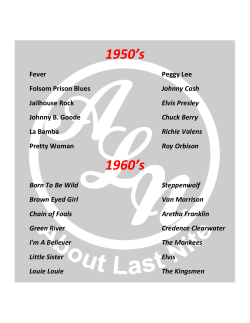 complete song list here.