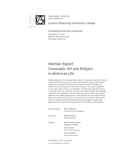 Crossroads: Art and Religion in American Life