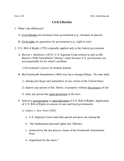 101 Notes-6-Civil Liberties