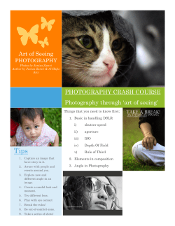 Art of Seeing Photography through `art of seeing` PHOTOGRAPHY