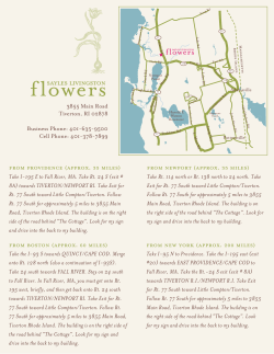 directions - Sayles Livingston Design