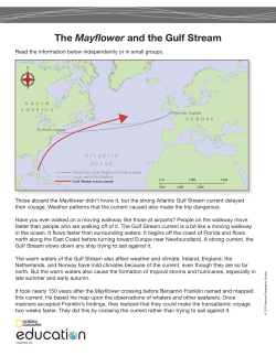 The Mayflower and the Gulf Stream