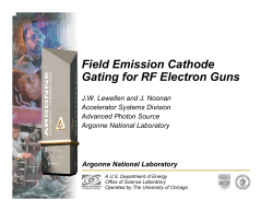 Field Emission Cathode Gating for RF Electron Guns