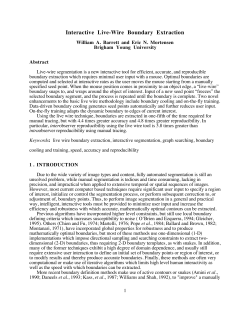 Interactive Live-Wire Boundary Extraction