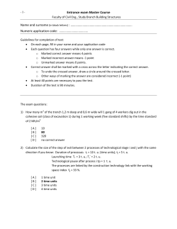 Přij&iacute;mac&iacute; zkou&scaron;ka do NMGR Geod&eacute;zie a kartografie