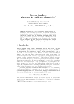 Can you imagine... a language for combinatorial