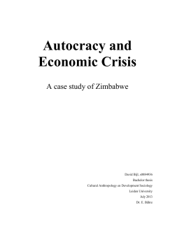 Autocracy and Economic Crisis