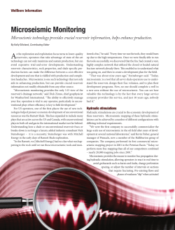 Microseismic Monitoring