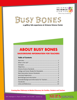 Table of Contents - Arizona Science Center