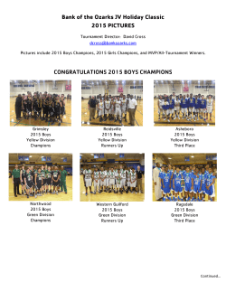 Bank of the Ozarks JV Holiday Classic 2015 PICTURES