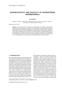 superplasticity and ductility of superstrong nanomaterials