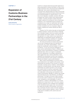Expansion of Customs-Business Partnerships in the 21st Century