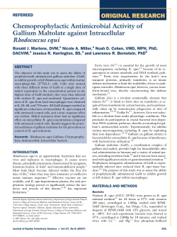 - Journal of Equine Veterinary Science