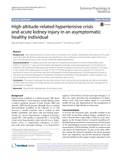 High altitude-related hypertensive crisis and acute kidney injury in