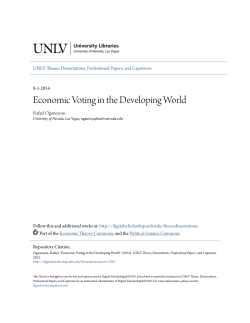 Economic Voting in the Developing World