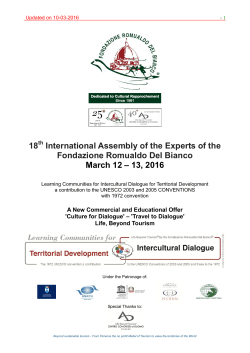 18 International Assembly of the Experts of the Fondazione