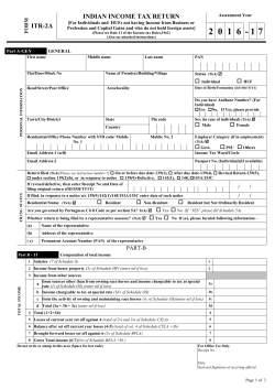 ITR 2a - Income Tax Department