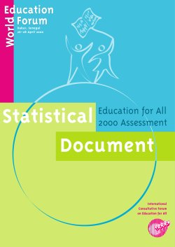 Education for All Year 2000 Assessment - UNESDOC