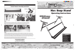 Tapco Tools Snap Stand&reg; Manual