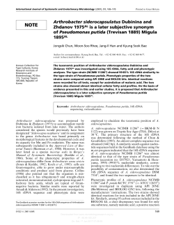 Arthrobacter siderocapsulatus Dubinina and Zhdanov 1975AL is a