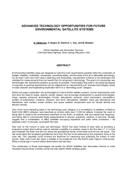 ADVANCED TECHNOLOGY OPPORTUNITIES FOR FUTURE