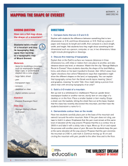 mapping the shape of everest