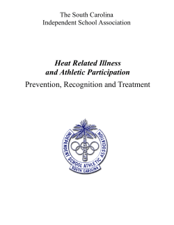 Heat Related Illness and Athletic Participation Prevention
