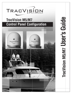 TracVision M5/M7 User`s Guide - MultiSat