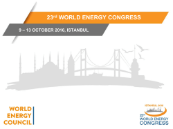 23rd WORLD ENERGY CONGRESS - world energy council chile
