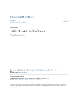 Tables of Cases : Table of Cases