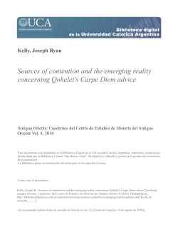 Kelly, Joseph Ryan Sources of contention and the emerging reality