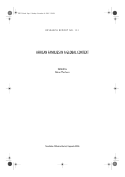 african families in a global context