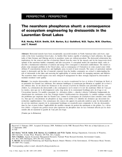 The nearshore phosphorus shunt: a consequence of ecosystem