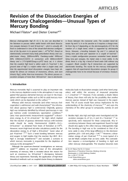 Revision of the Dissociation Energies of Mercury Chalcogenides