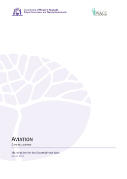 General sample externally set task marking key - SCSA
