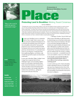 Spring 2005 - Brookline GreenSpace