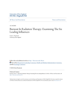 Burnout In Radiation Therapy: Examining The Six Leading Influences