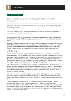 How Social Security Retirement Age Rules Impact