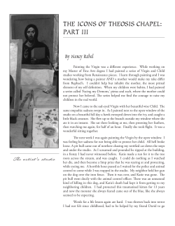 Theosis Chapel Icons - Artist Statement part 3.