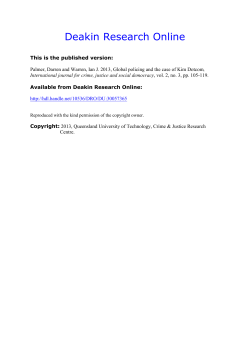 Global Policing and the Case of Kim Dotcom - DRO