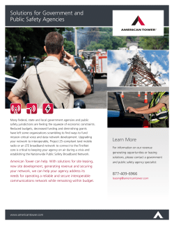 Solutions for Government and Public Safety