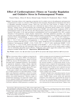 Effect of Cardiorespiratory Fitness on Vascular