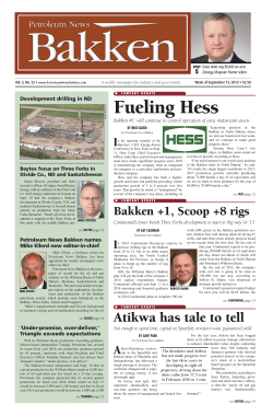 Bakken #1 - for Petroleum News