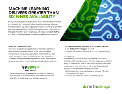machine learning delivers greater than six-nines
