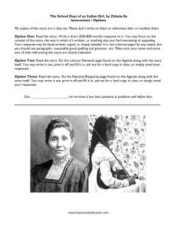 The School Days of an Indian Girl, by Zitkala