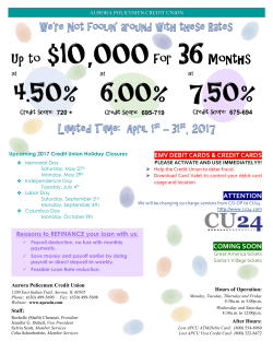 Newsletter - Aurora Policeman CU